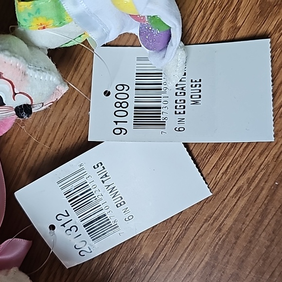 Annalee Egg Gathering Mouse & Annalee Bunny Tail Easter Bundle of 2 Dolls NWT - Picture 11 of 11